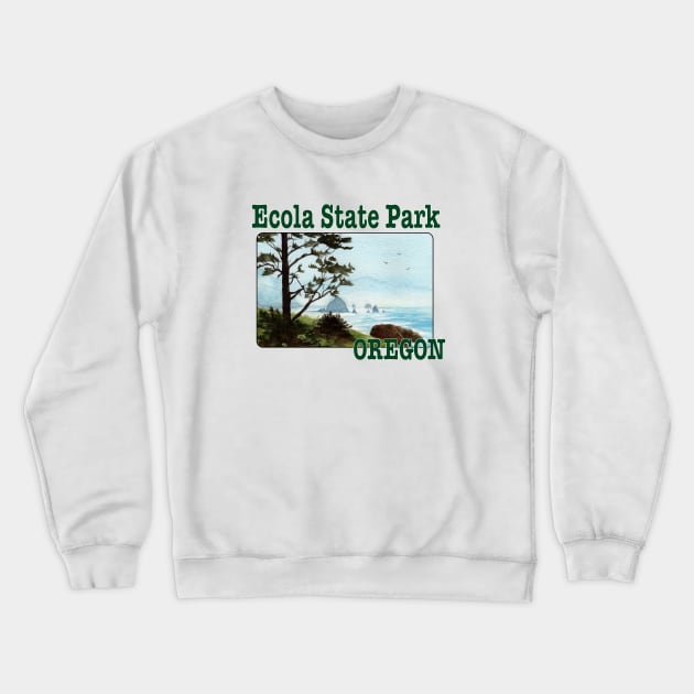Ecola State Park Crewneck Sweatshirt by MMcBuck